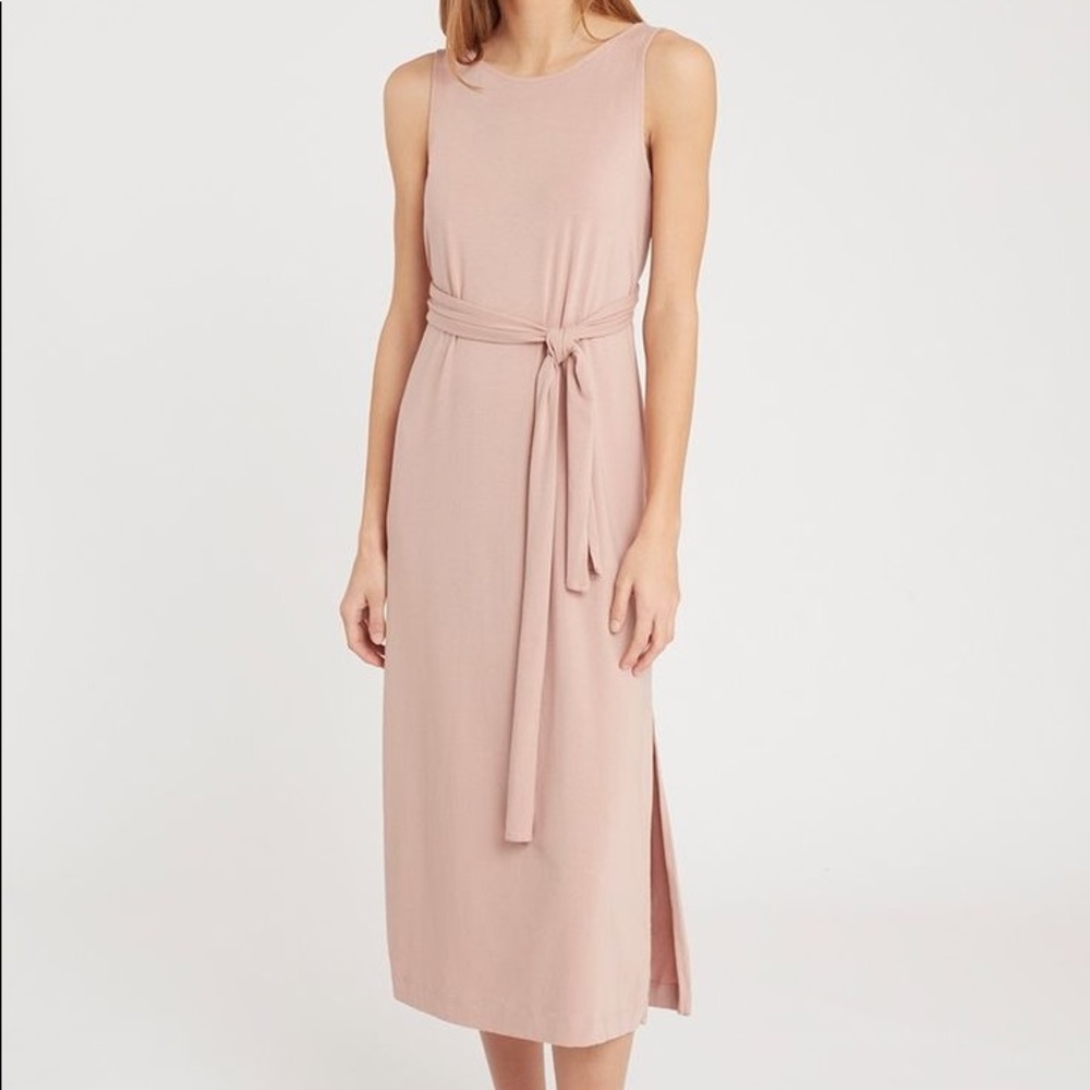 [Cuyana] Maxi Wrap Dress Quartz XS EUC